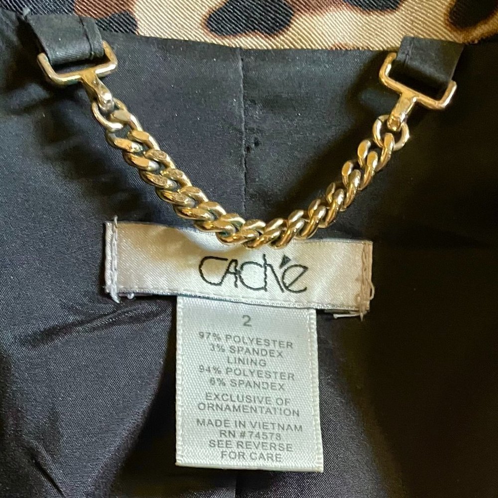 Cache Leopard Print Jacket - image 4